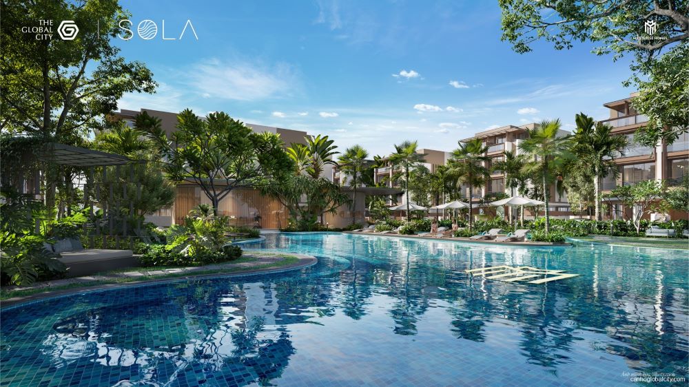 SoLa biệt thự song lập ven sông khu compound. DT 8x19m, Giá 57 tỷ, mua ngay hôm nay, nhận nhiều ưu đãi.